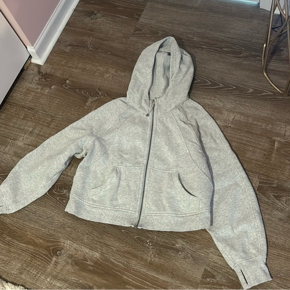 Lululemon Athletica Heather Gray Zip-Up Hoodie